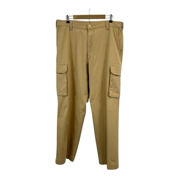 Nautica Mens Size 38 X 32 Khaki Relax Fit Cargo Pants - Picture 1 of 4
